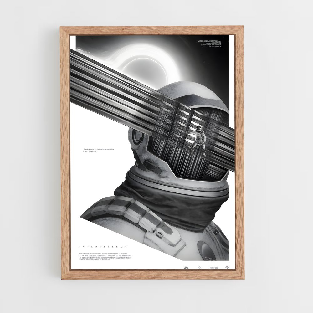 Poster captivant d'art Interstellar – affiche Art spatial (vue 4)
